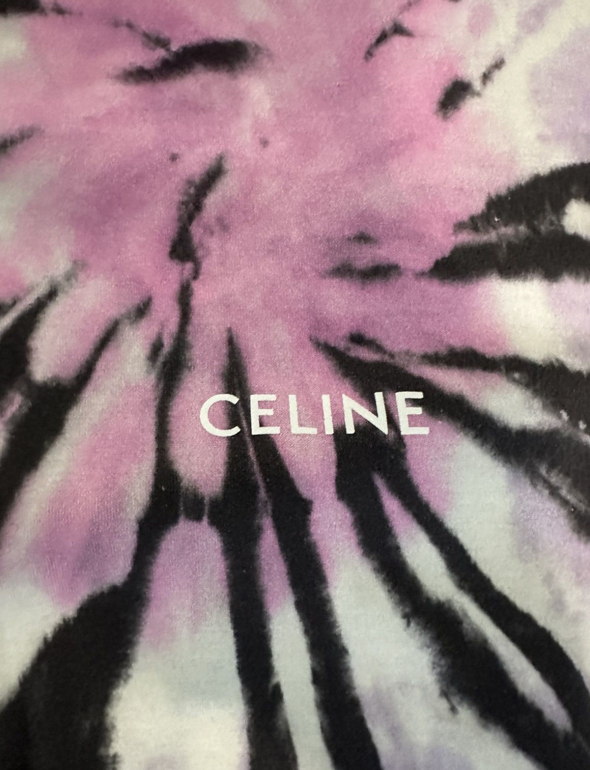 Celine Tie Dye T-Shirt Pre owned Small - The Valley Closet