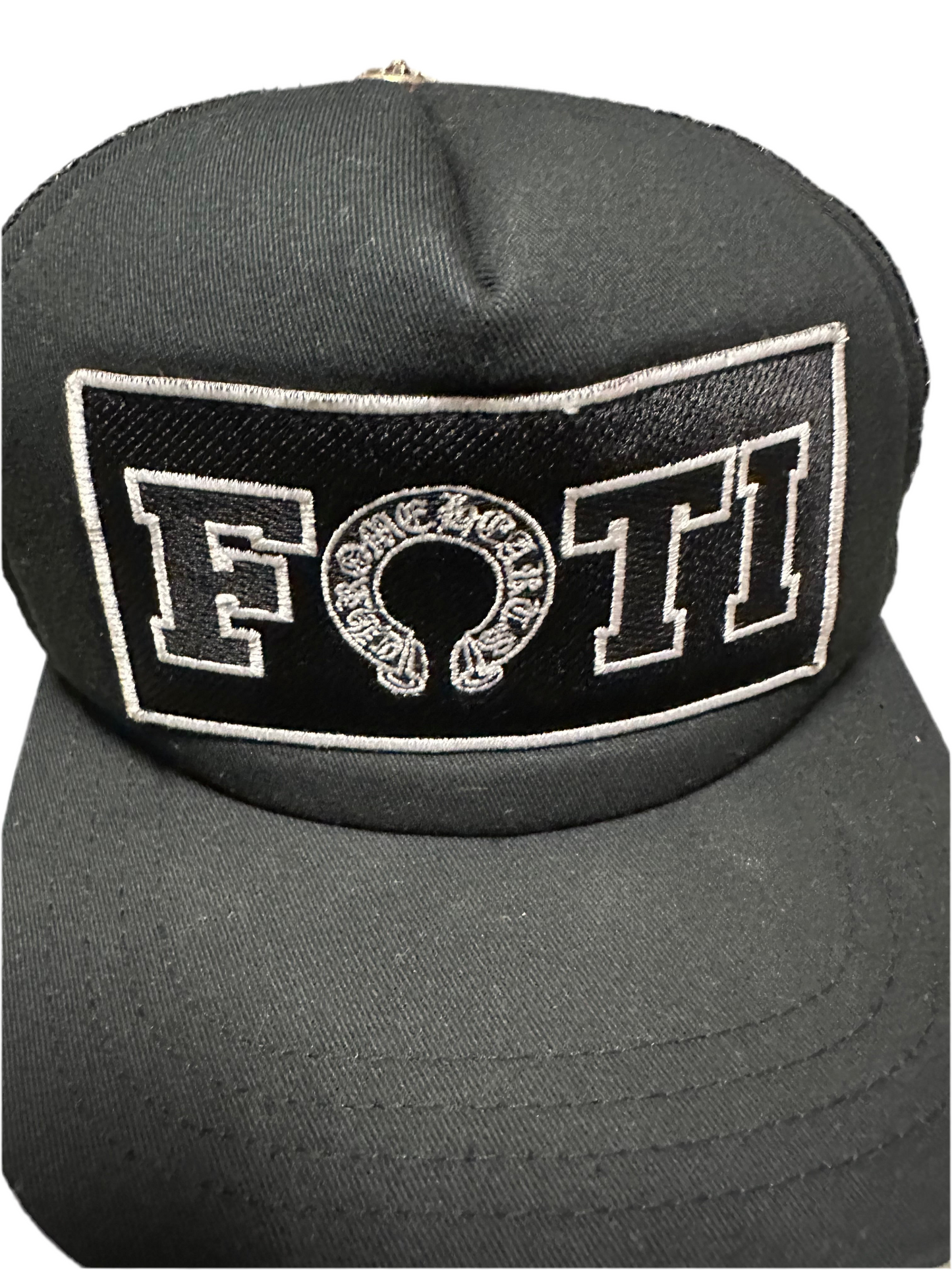Chrome Hearts FOTI Logo Trucker Snap Back Pre Owned