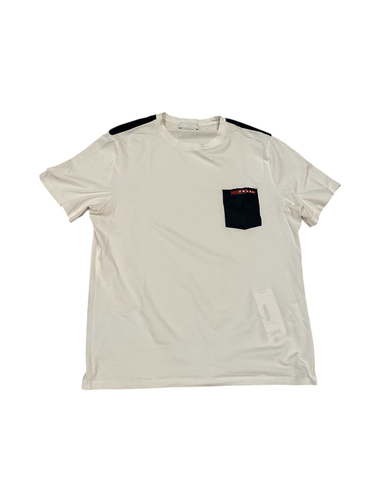 Prada Milano Nylon Pocket T shirt Pre owned Large - The Valley Closet