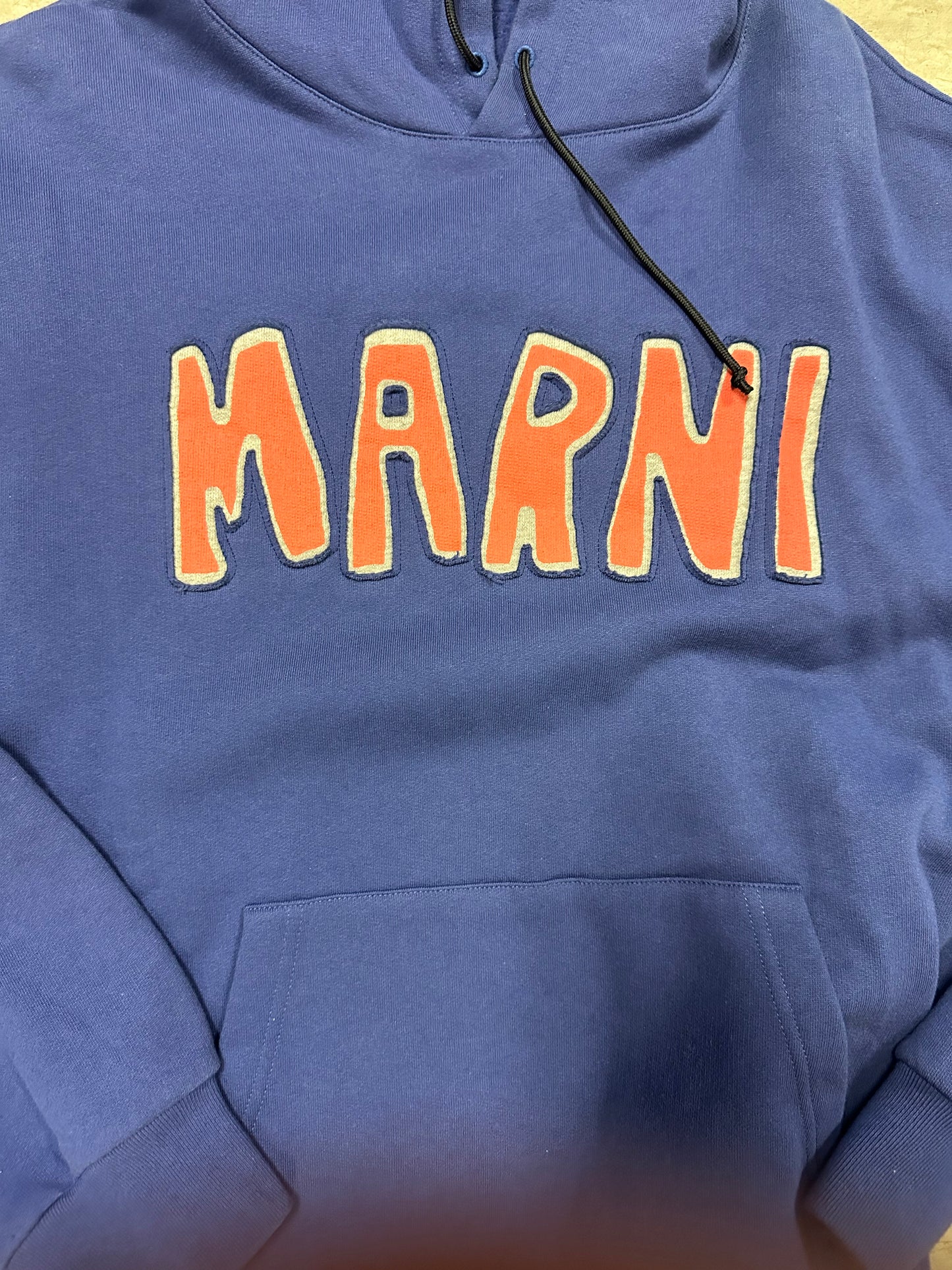 Marni blue hoodie pre owned size Large Pre owned - The Valley Closet