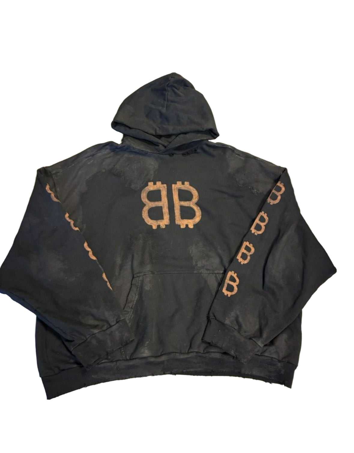 Balenciaga Crypto Logo Xxl Pre owned Hoodie - The Valley Closet