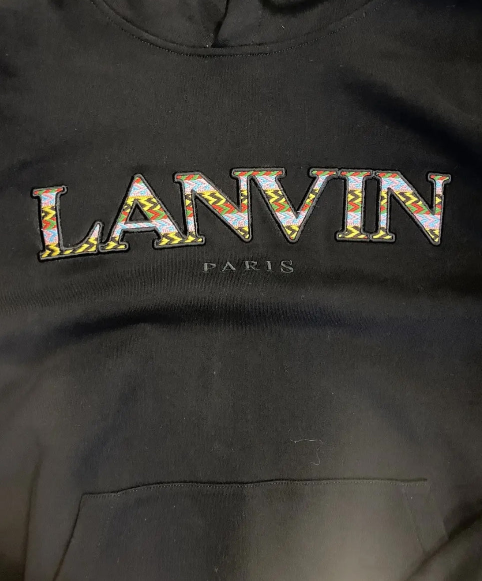 Lanvin Patch logo hoodie 2