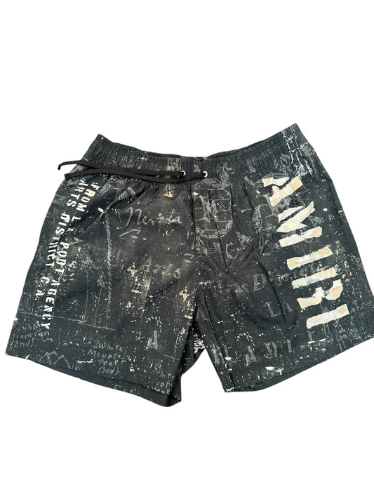 Amiri military stencil logo bathing suit New Xl - The Valley Closet