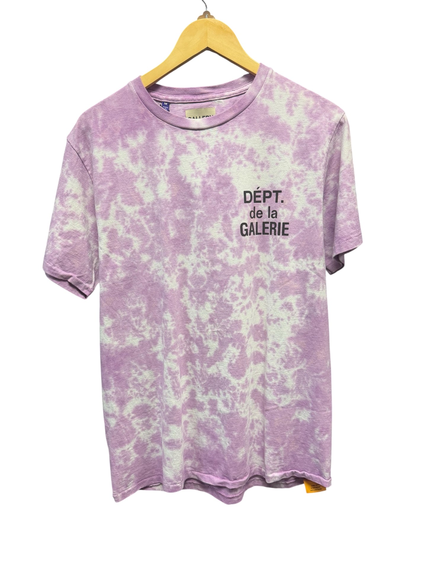 Gallery Dept New Medium Tie Dye Shirt in vibrant colors, featuring a relaxed fit and artistic design.