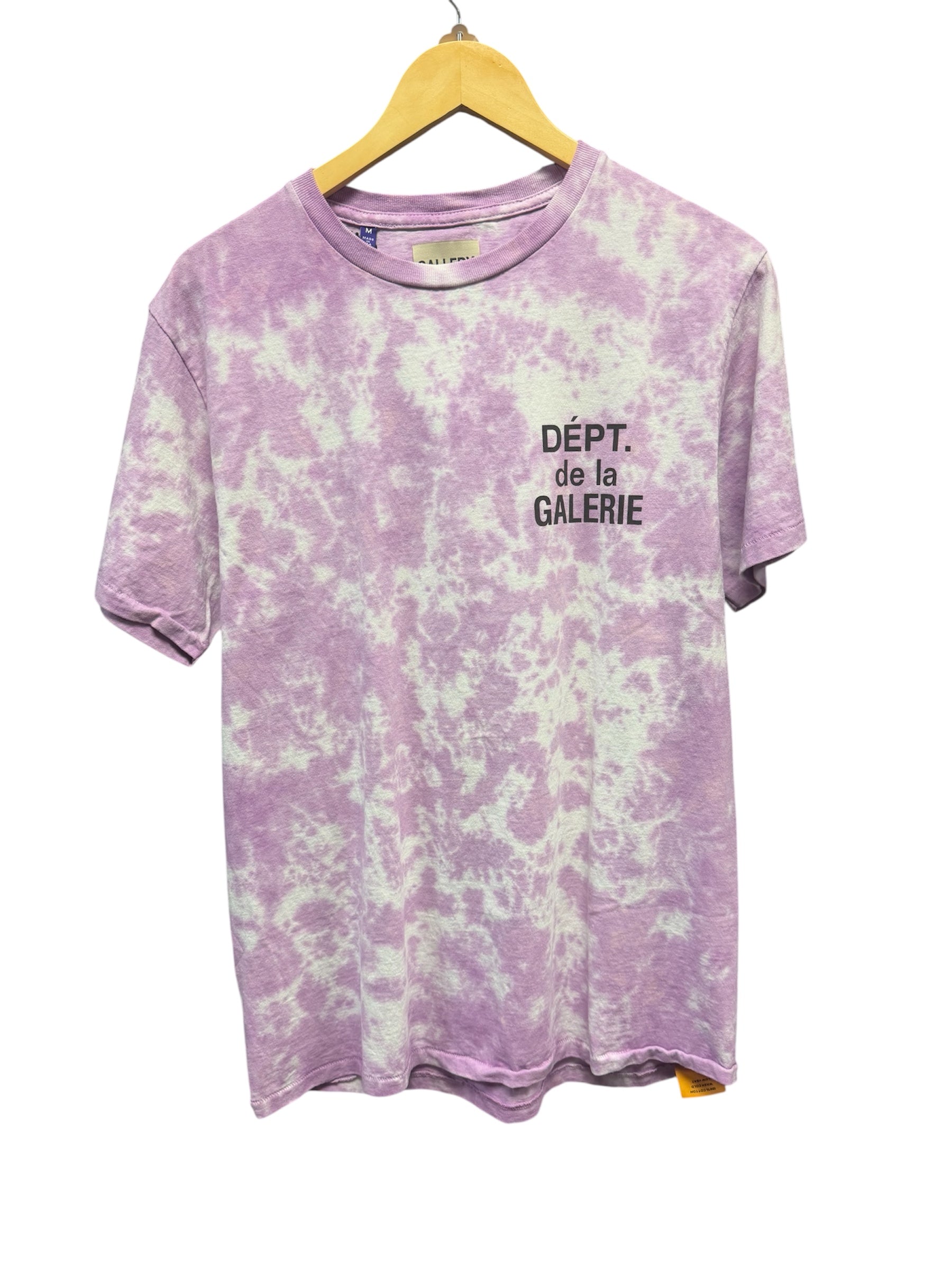 Gallery Dept New Medium Tie Dye Shirt in vibrant colors, featuring a relaxed fit and artistic design.