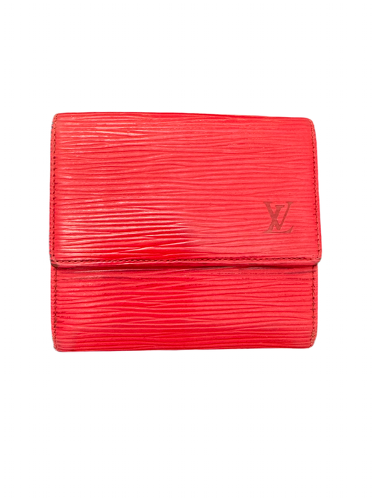 Louis Vuitton Red Epi Bifold Wallet - The Valley Closet