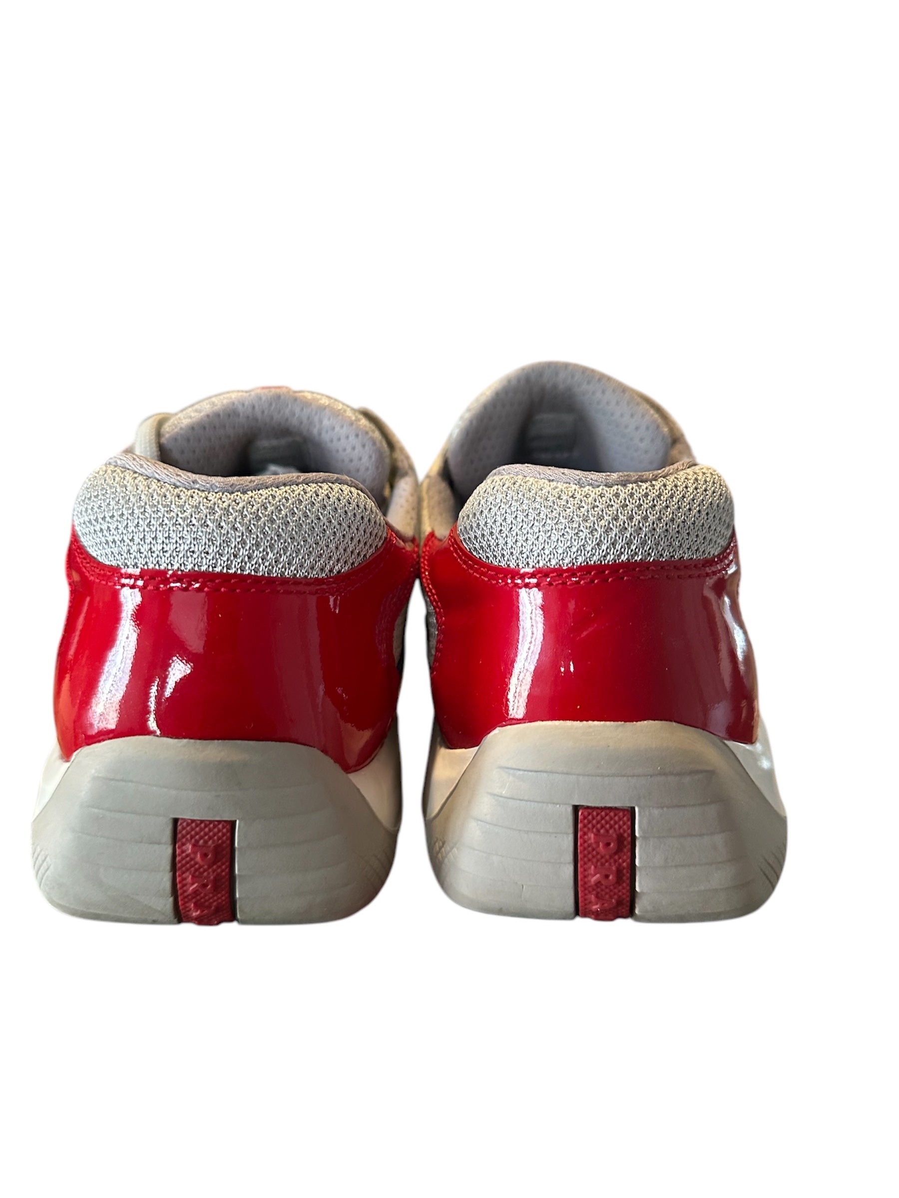 Prada Americas Red White Blue Cup Pre Owned Size 7 - The Valley Closet