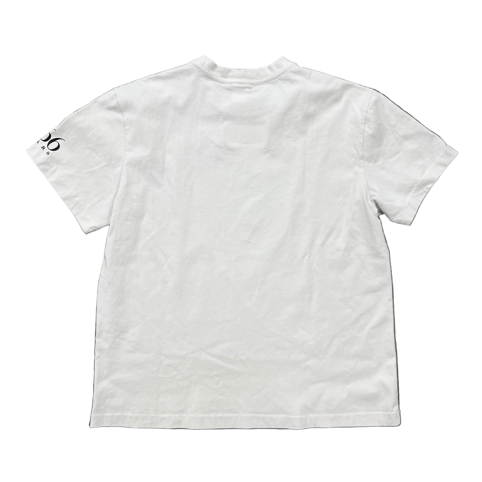 Pre-owned Saint Mxxxxxx Rainbow XL T-shirt with colorful rainbow logo, casual fit, from The Valley Closet.