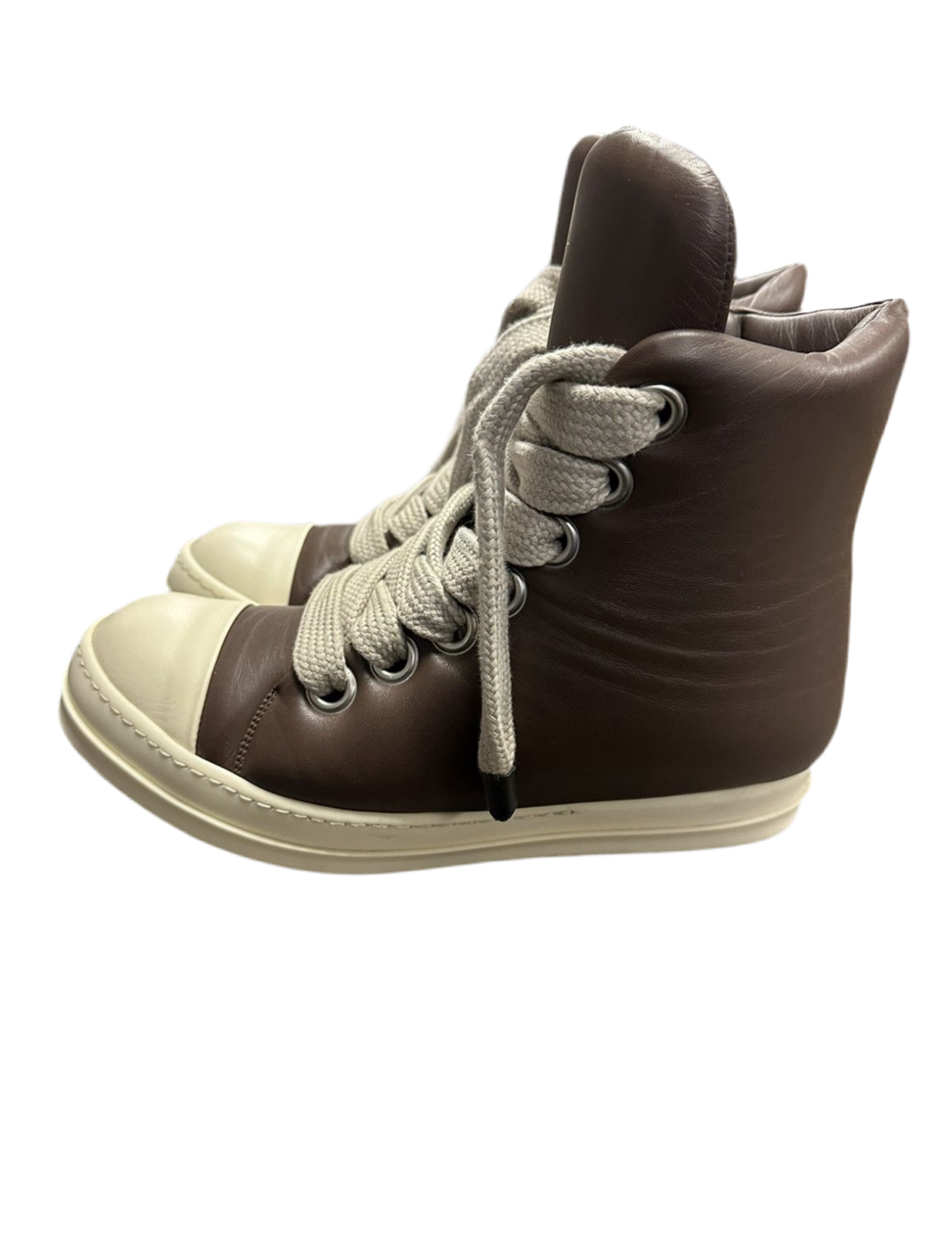 Rick Owens Jumbo Brown High Pre Owned Size 10.5 - The Valley Closet