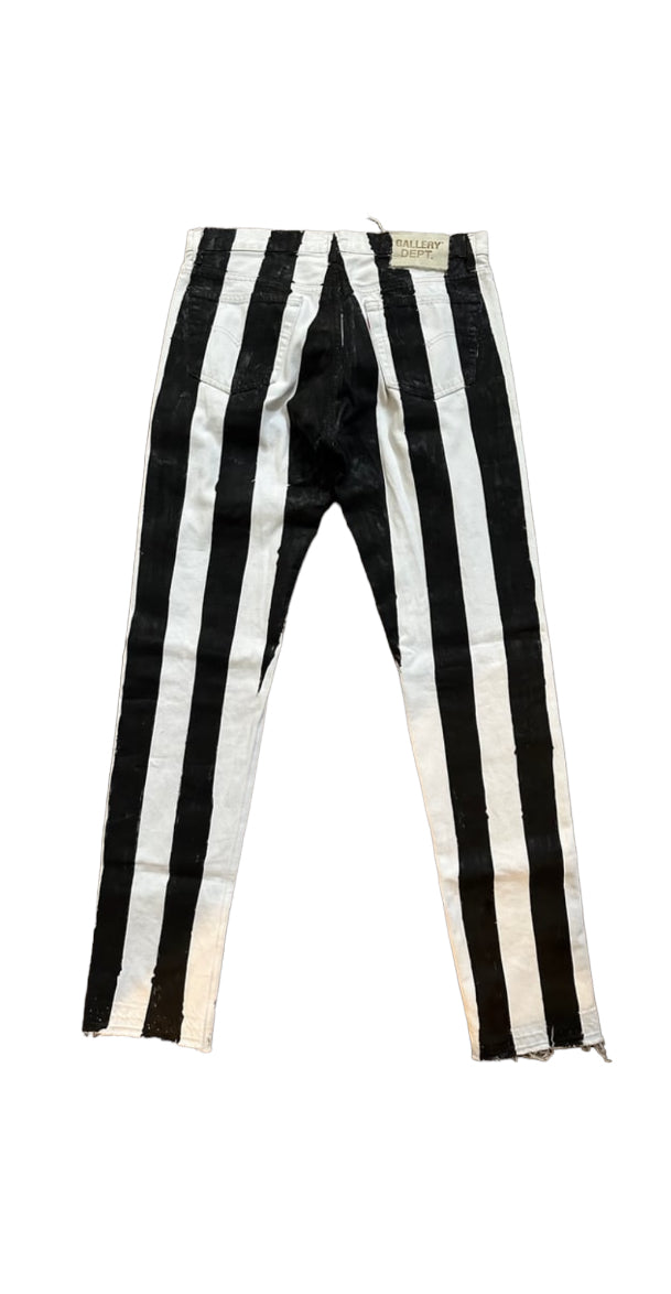 Gallery dept striped jeans pre owned size 33 - The Valley Closet