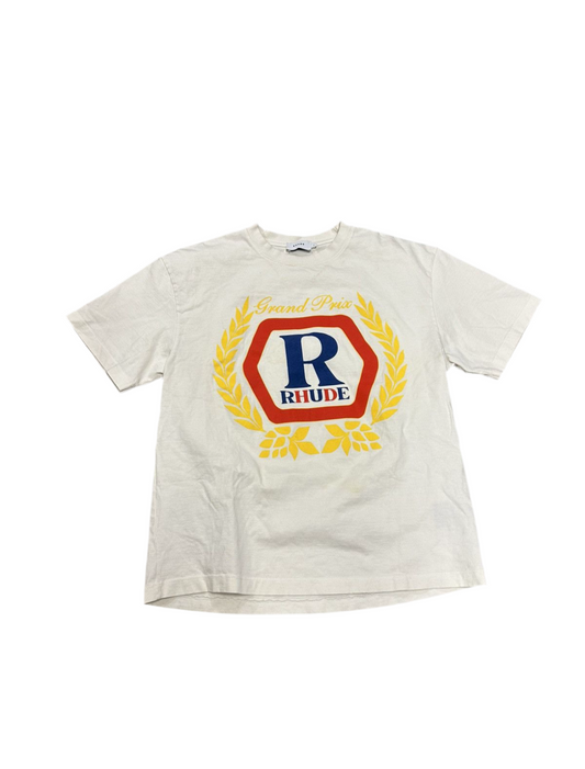 Rhude R logo T-Shirt Pre owned Size Small - The Valley Closet