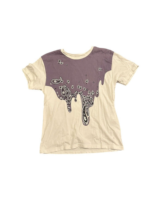 Kapital Jeans Purple Drip Bandanna T Shirt Pre owned Small - The Valley Closet