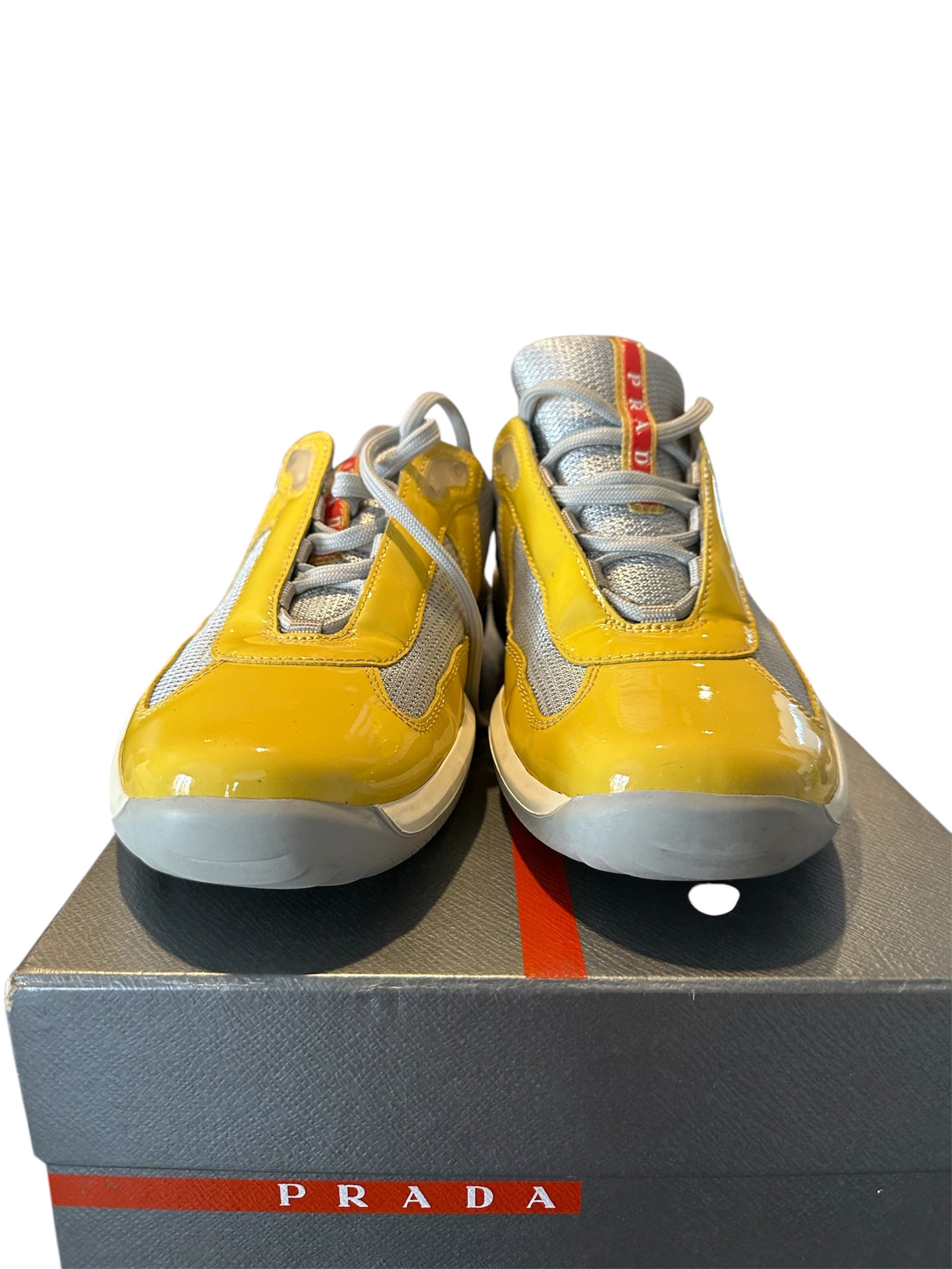 Prada Americas Cup Yellow Pre Owned Size 7 - The Valley Closet