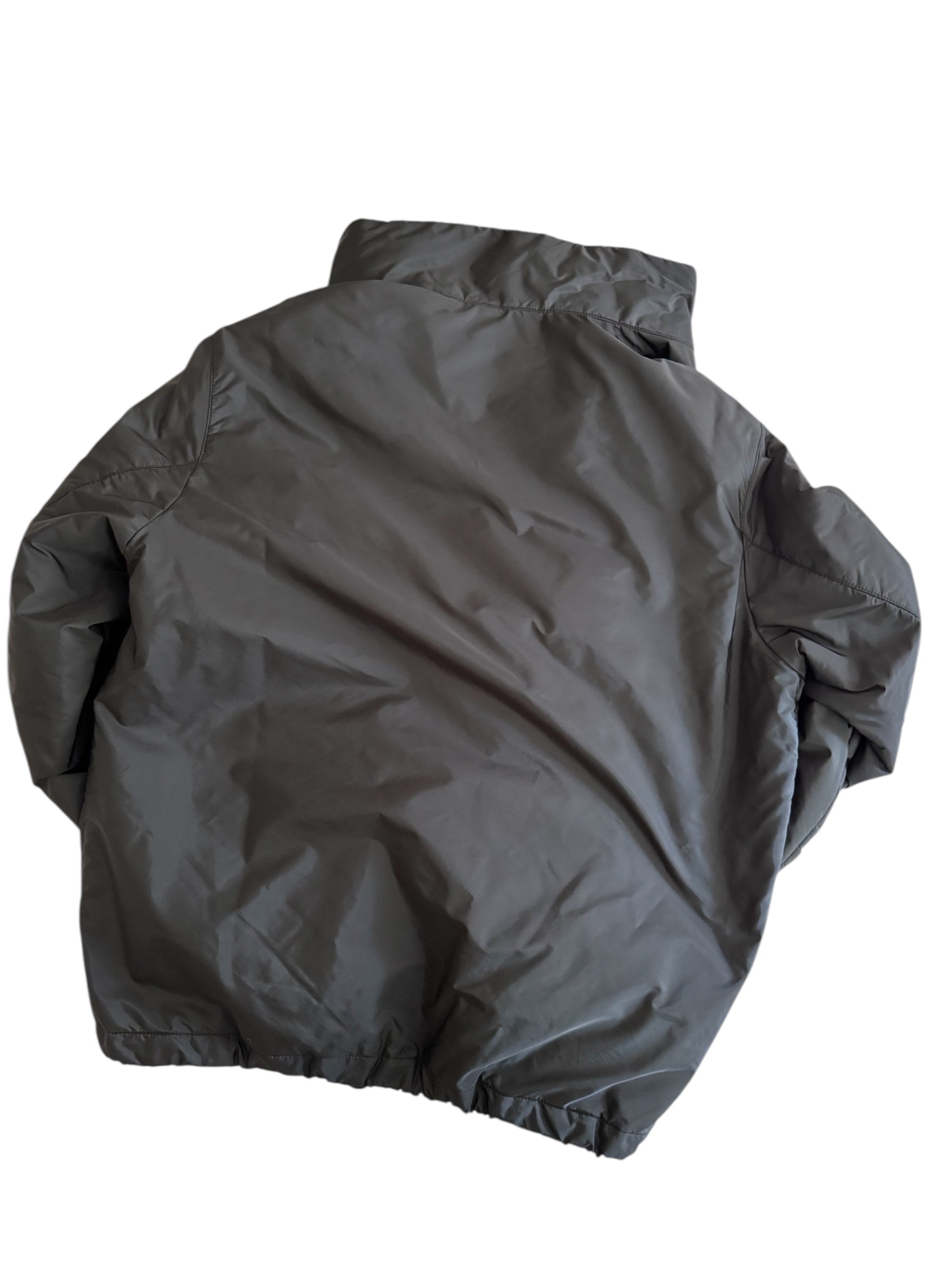 Prada Resin Coated Nylon Jacket Large Black Pre Owned