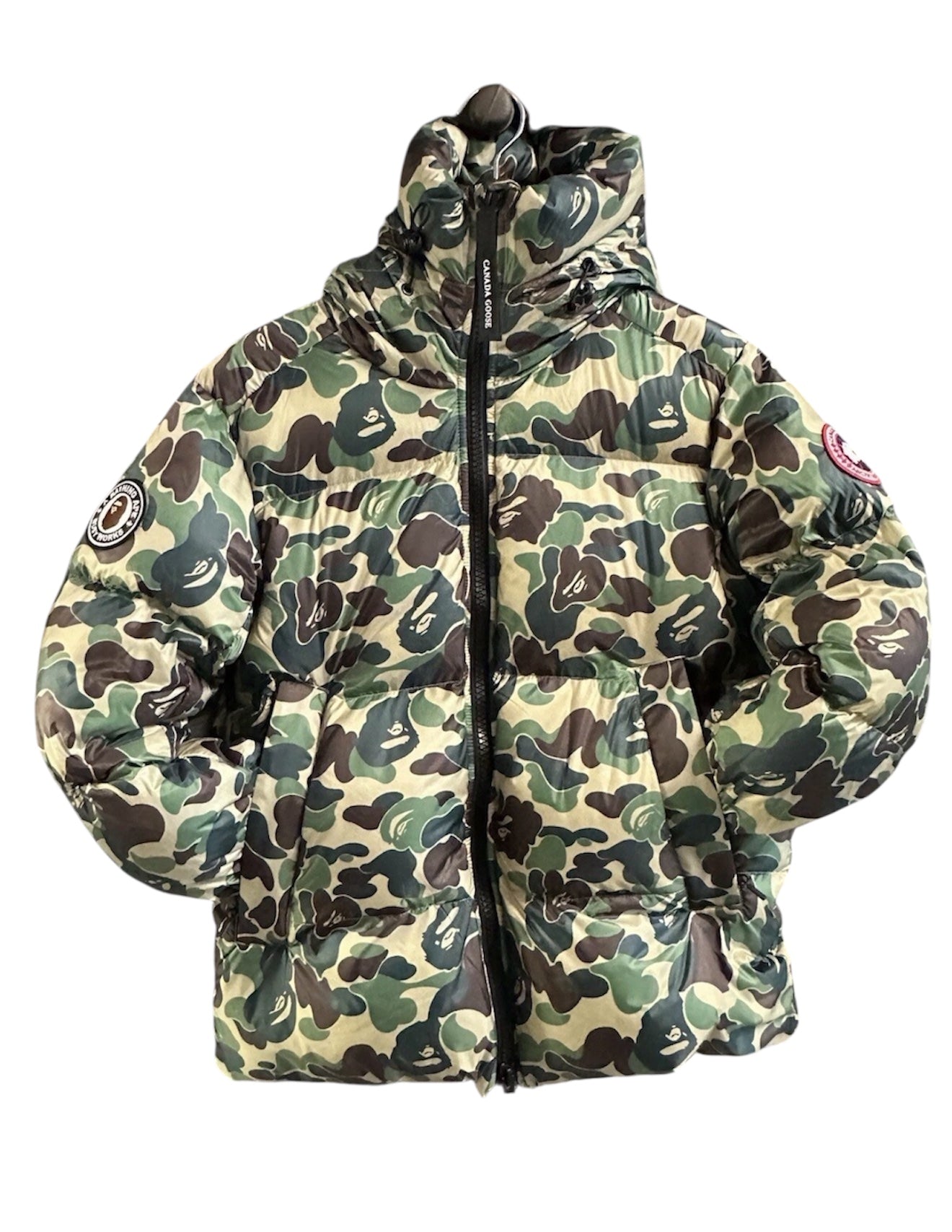 Bape X Canada Goose Puffer Pre owned Medium Green