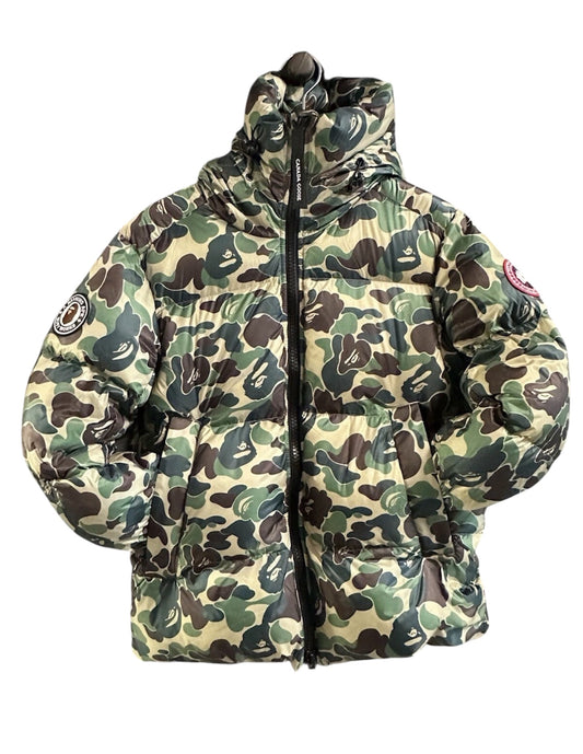 Bape X Canada Goose Puffer Pre owned Medium Green