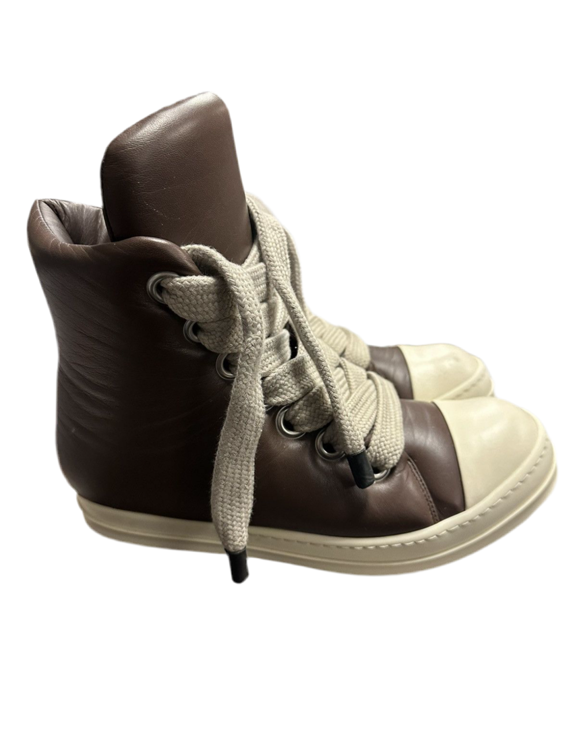 Rick Owens Jumbo Brown High Pre Owned Size 10.5 - The Valley Closet
