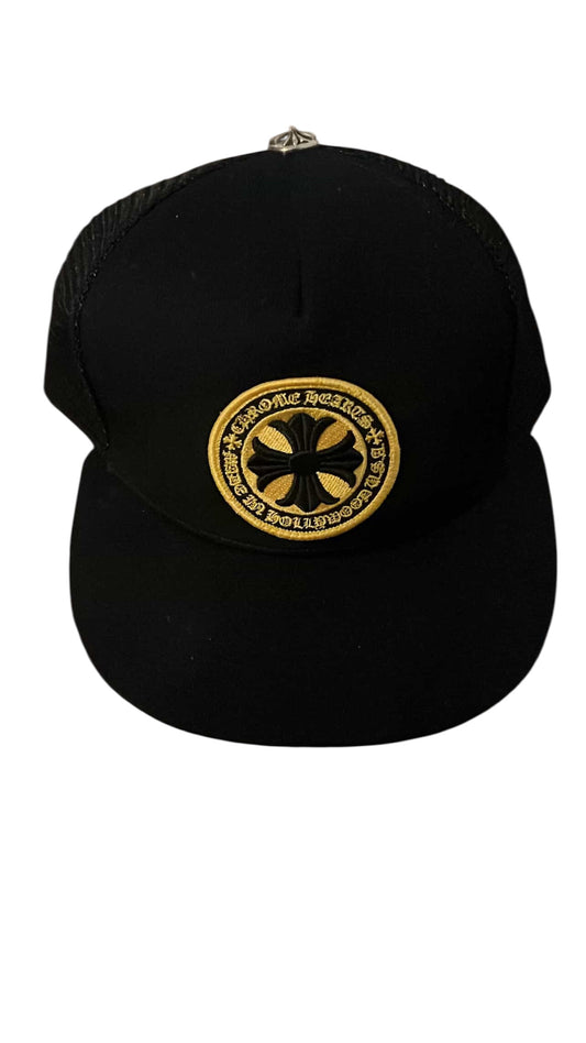 Chrome Hearts Circle Steel Cross Trucker Snap Back Pre Owned