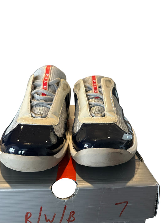 Prada Americas Red White Blue Cup Pre Owned Size 7 - The Valley Closet