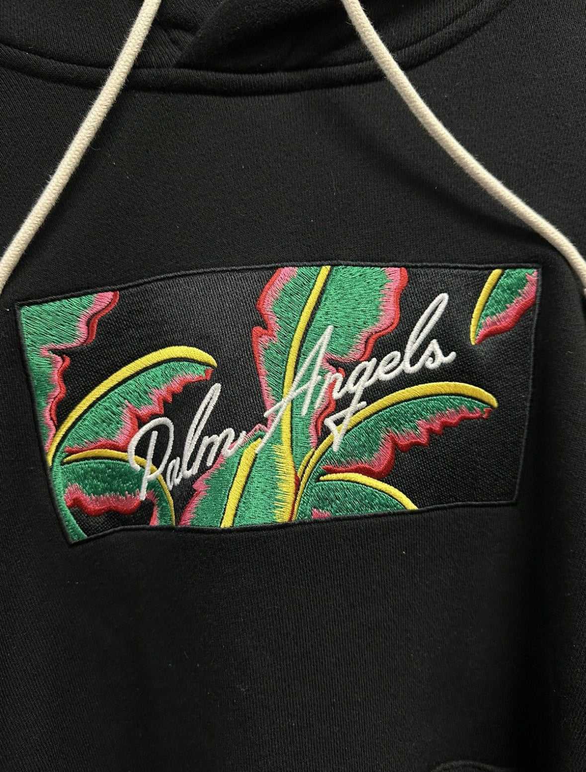 Palm Angels Palm Tree Hoodie Pre Owned Small - The Valley Closet