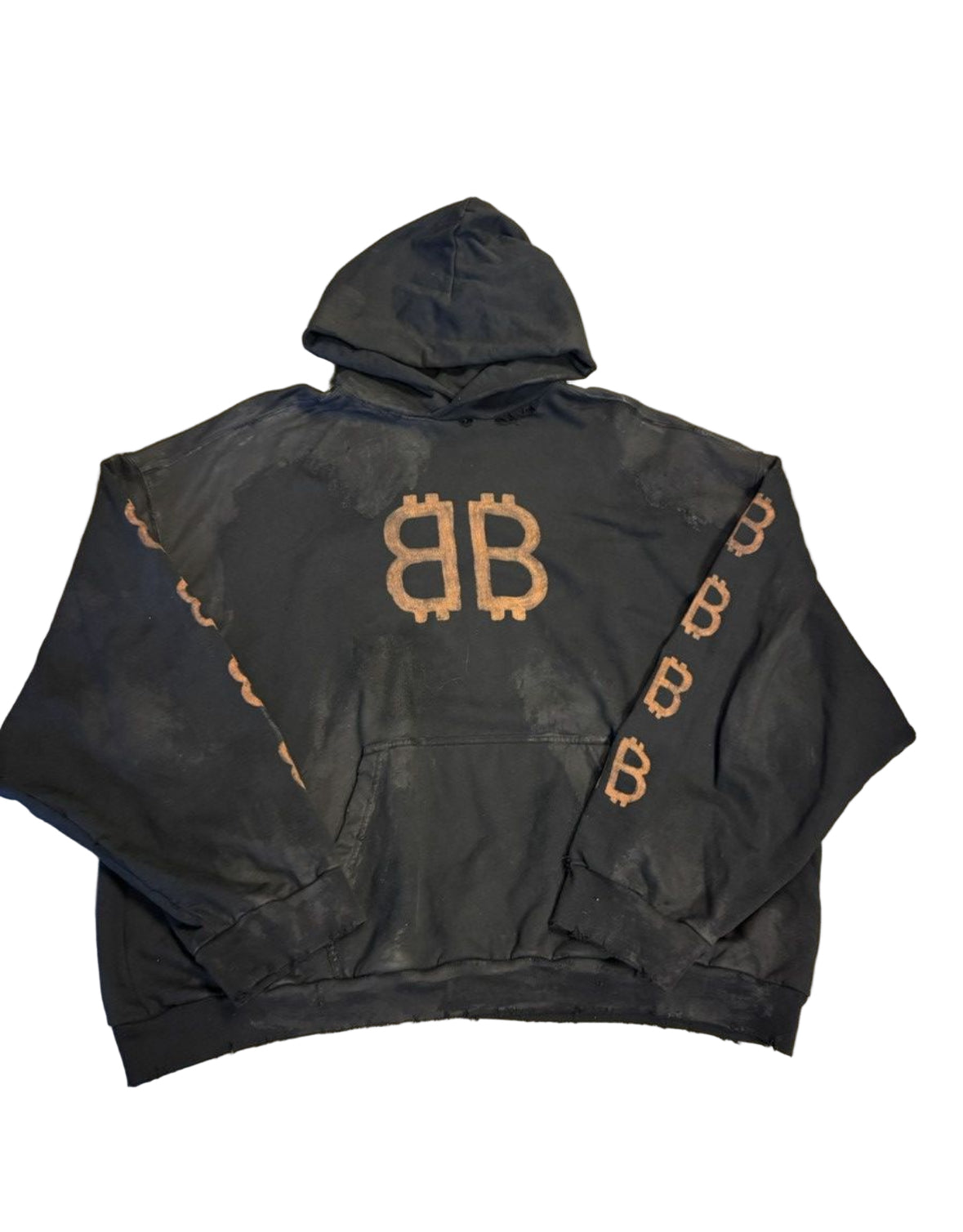 Balenciaga Crypto Logo Xxl Pre owned Hoodie - The Valley Closet