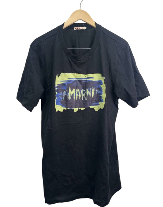 Marni Scribble Green Logo Pre Owned Size Large - The Valley Closet