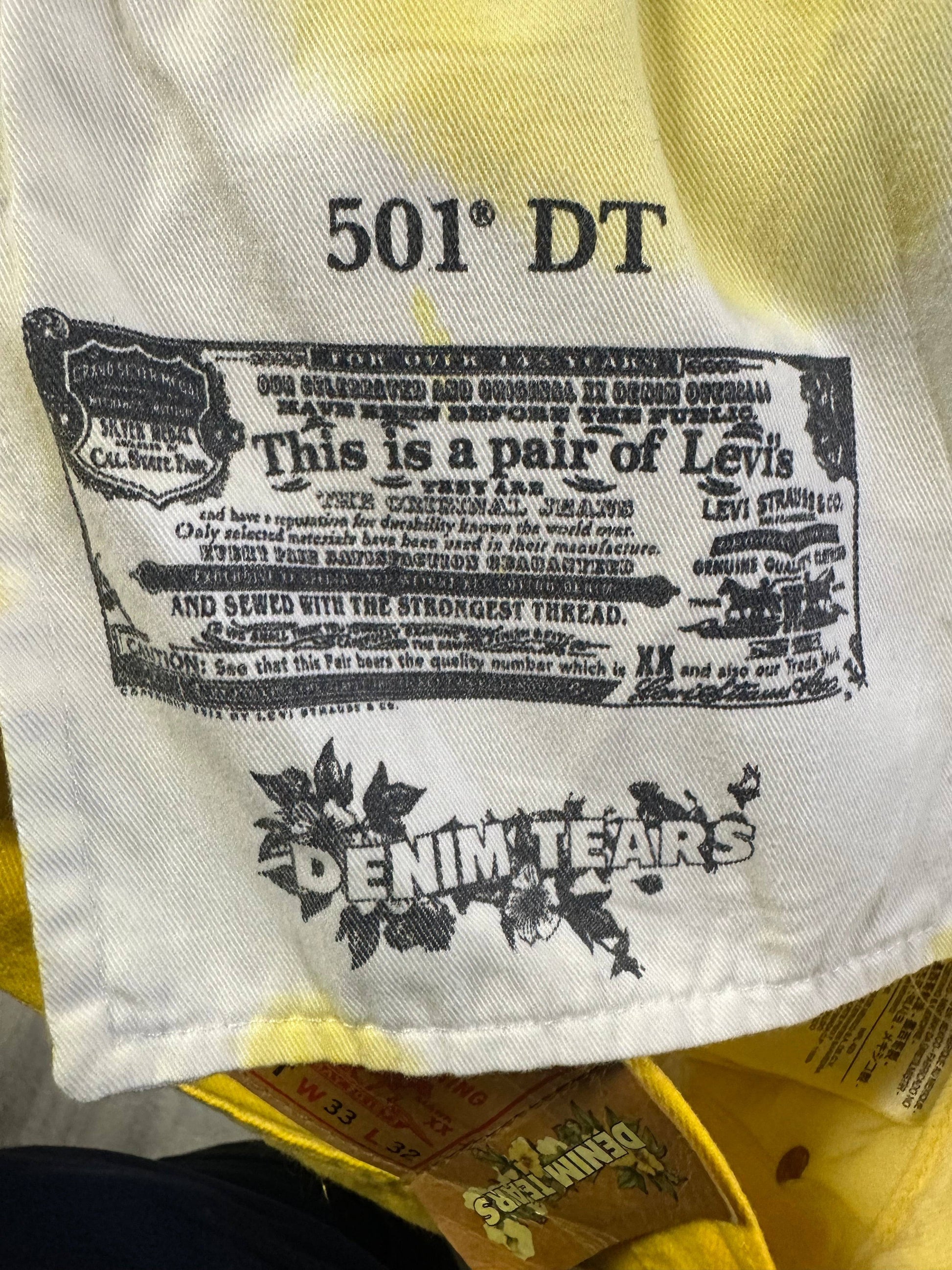 Denim tears x Bstroy Collab jeans pre owned Size 33 - The Valley Closet