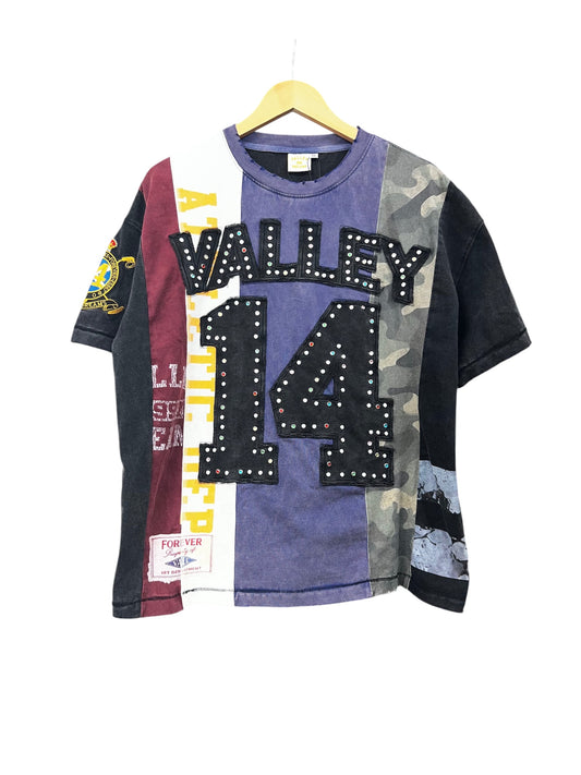 Pre-owned Valley Vale Studded 14 Tee Shirt in medium size, featuring studded details and a casual fit.