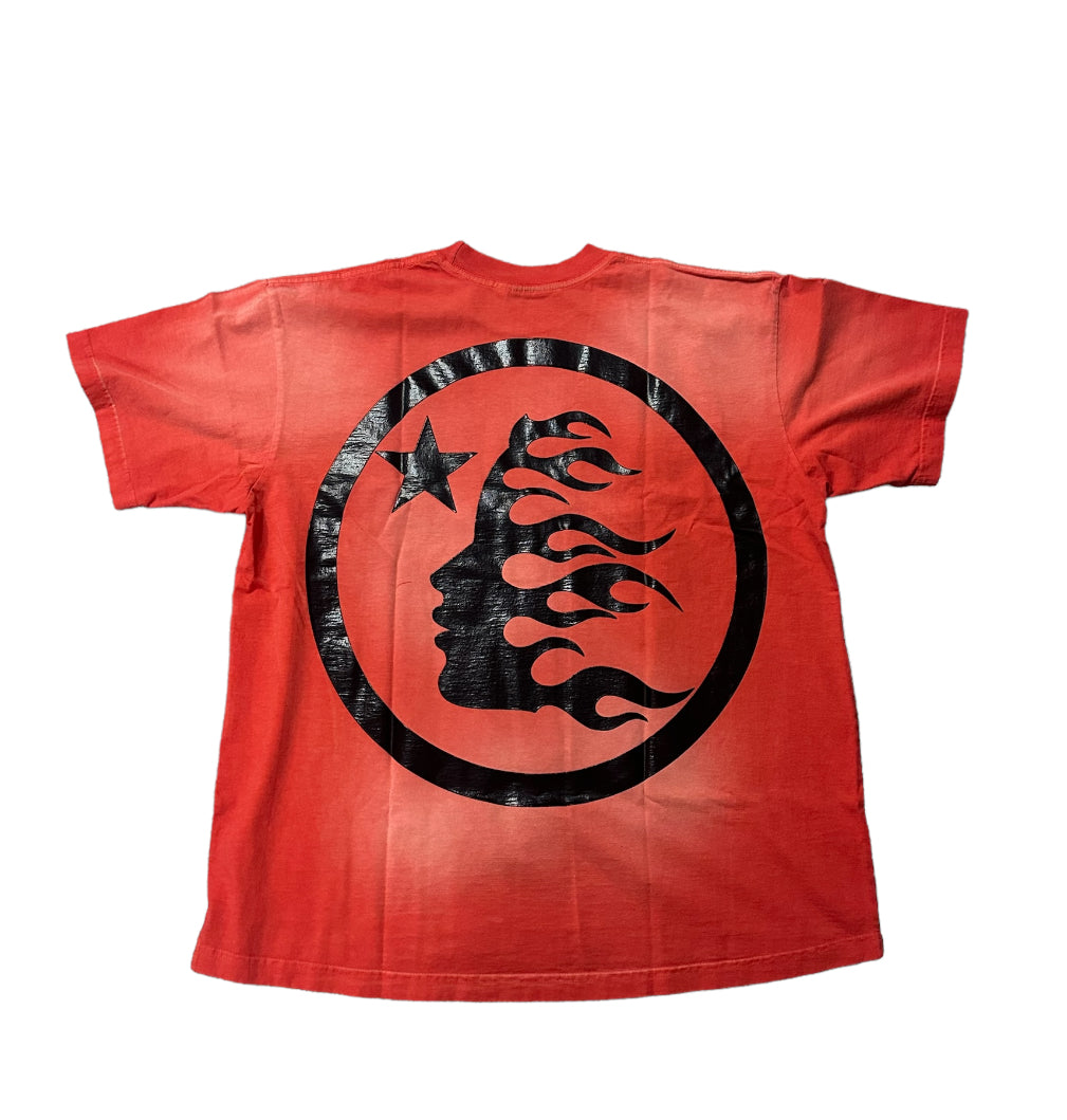 Hellstar sports gel logo t-shirt red