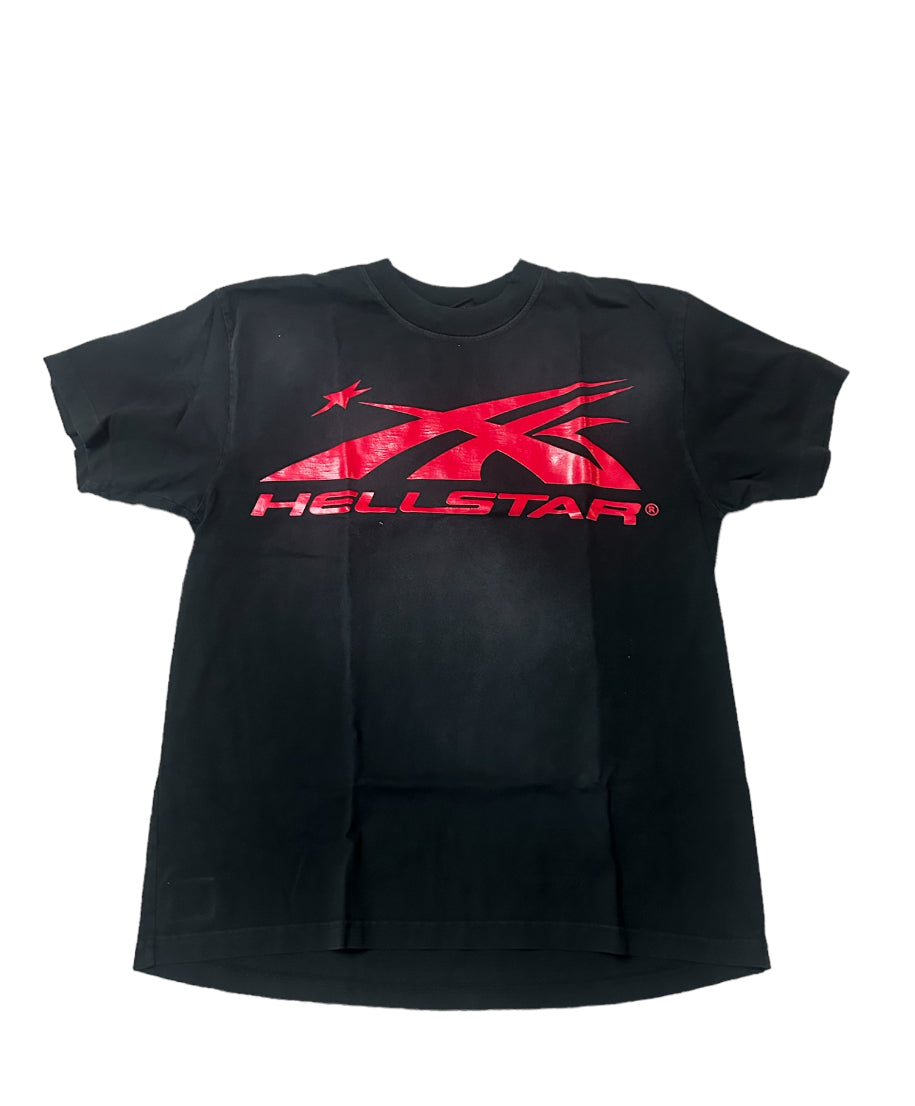 Hellstar sports gel logo t-shirt red