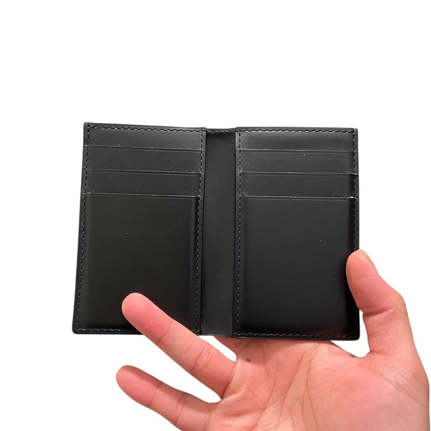 Goyard Saint Pierre Black Leather Bifold Wallet Card Holder 3