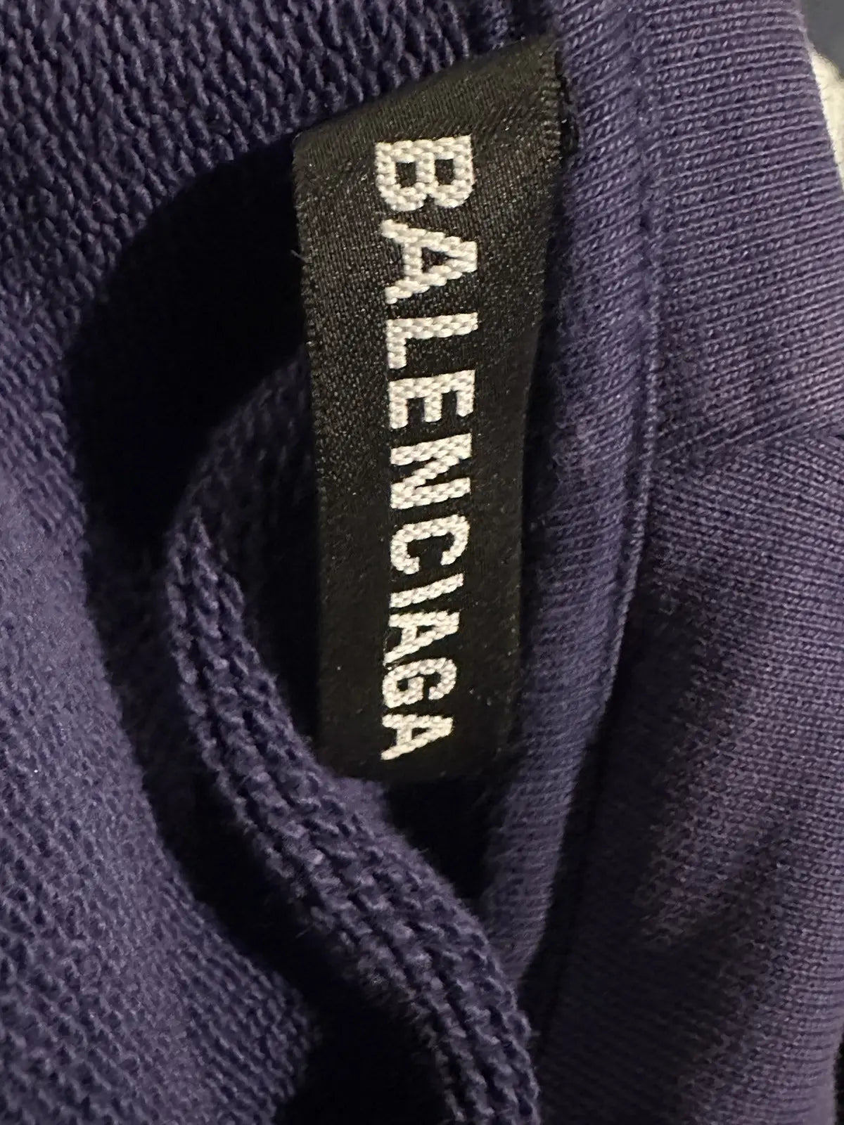 Balenciaga copyright logo hoodie pre owned size small - The Valley Closet