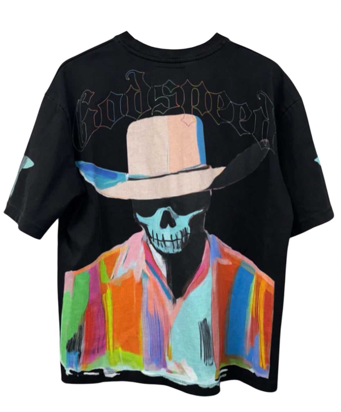 Skull graphic T-shirt black XS