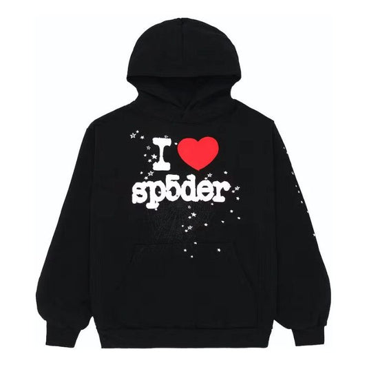 I Love Spider Black hoodie Size XL New - The Valley Closet