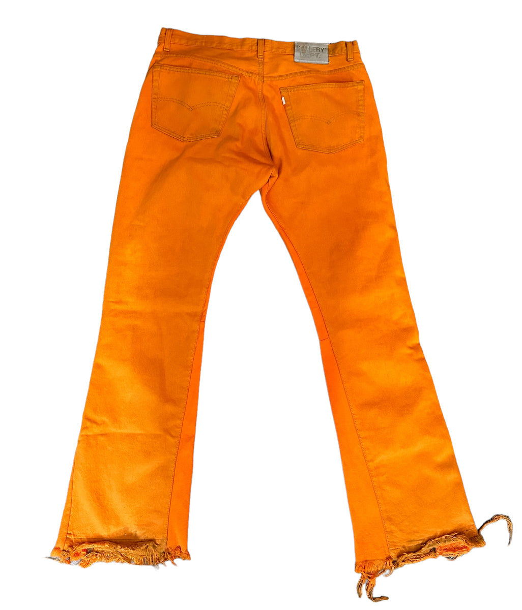gallery dept la chino flare orange pants